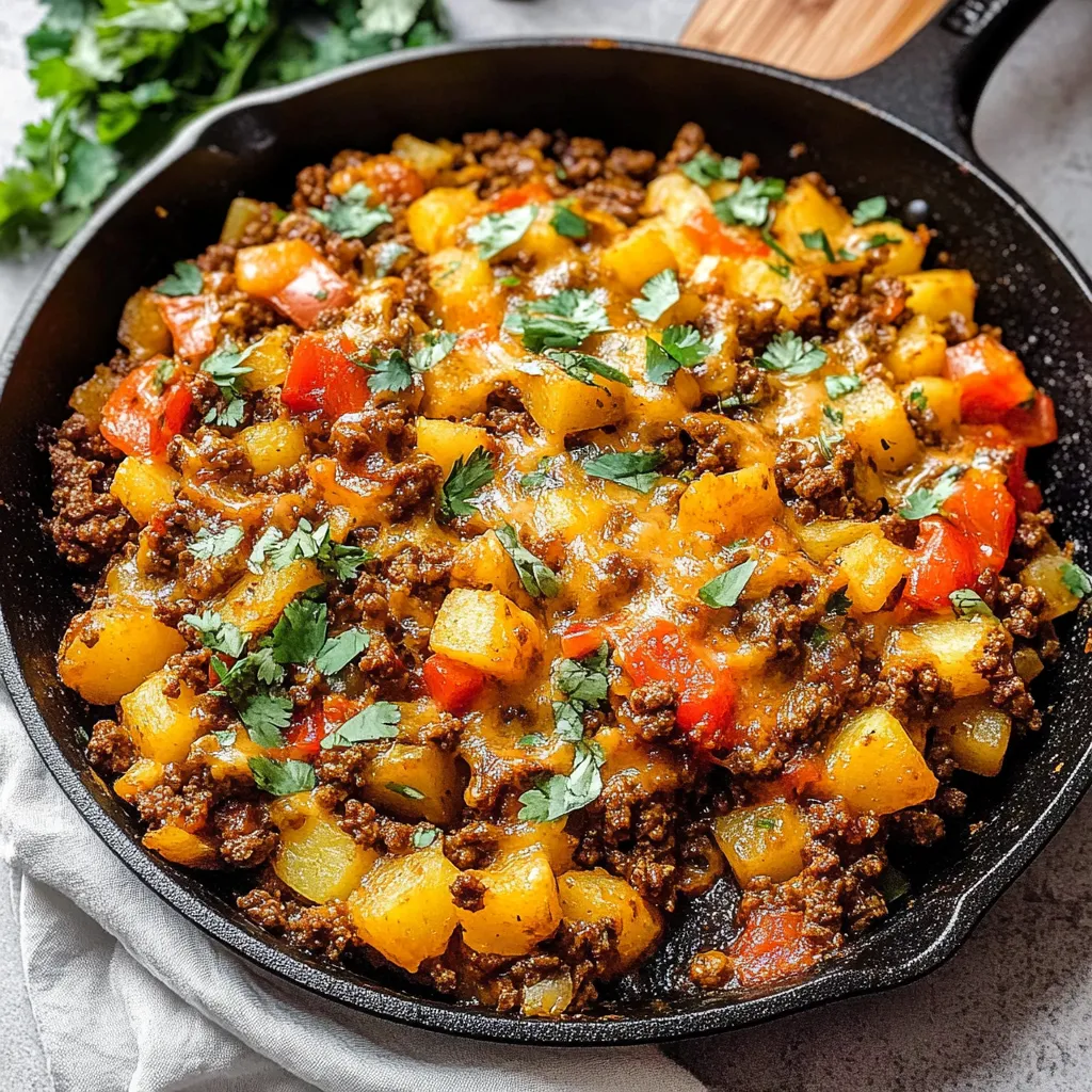 Tips for Mexican Ground Beef and Potato Skillet