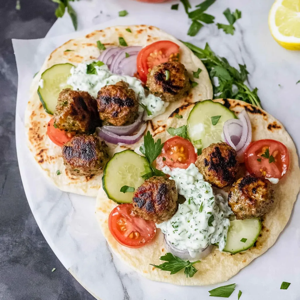 Tips for Greek Turkey Meatball Gyro with Tzatziki