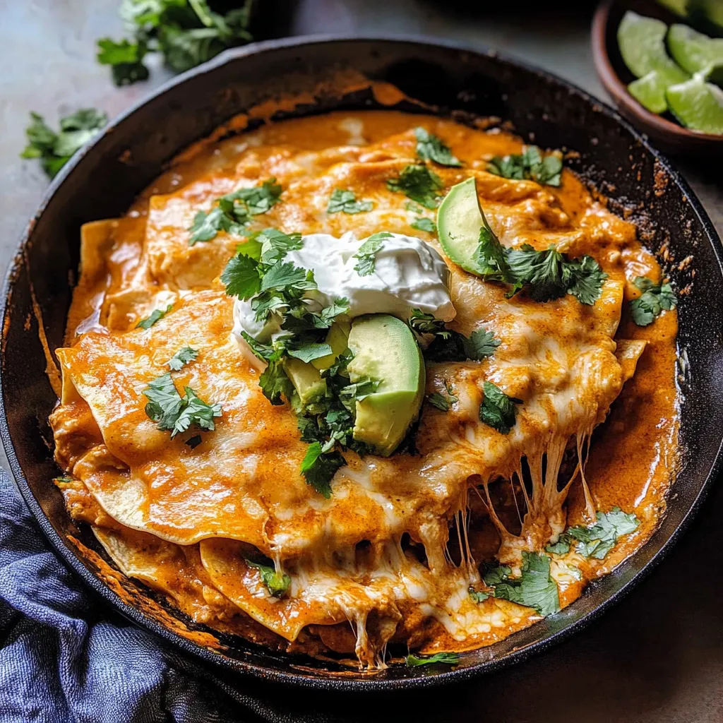 Tips for Skillet Creamy Chipotle Chicken Enchiladas.