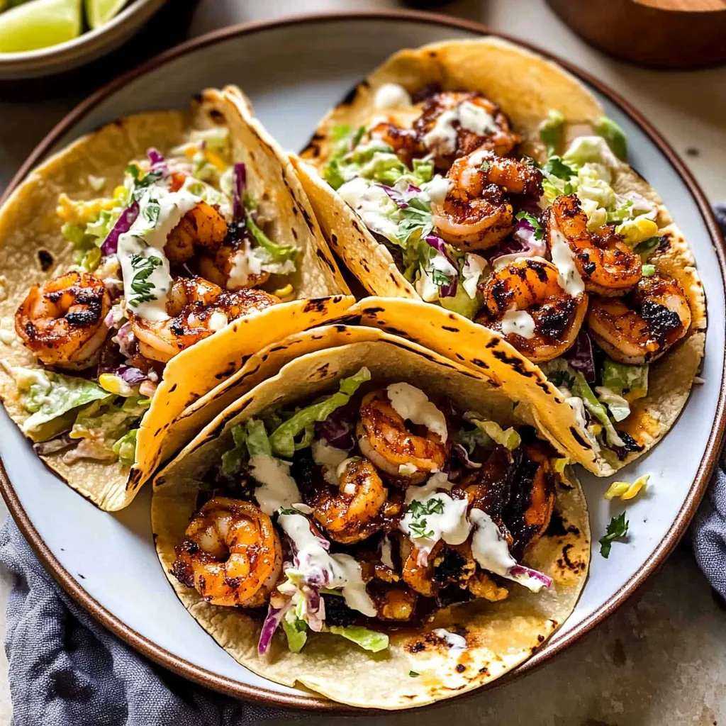 Tips for Chipotle BBQ Shrimp Tacos with Creamy Ranch Slaw.