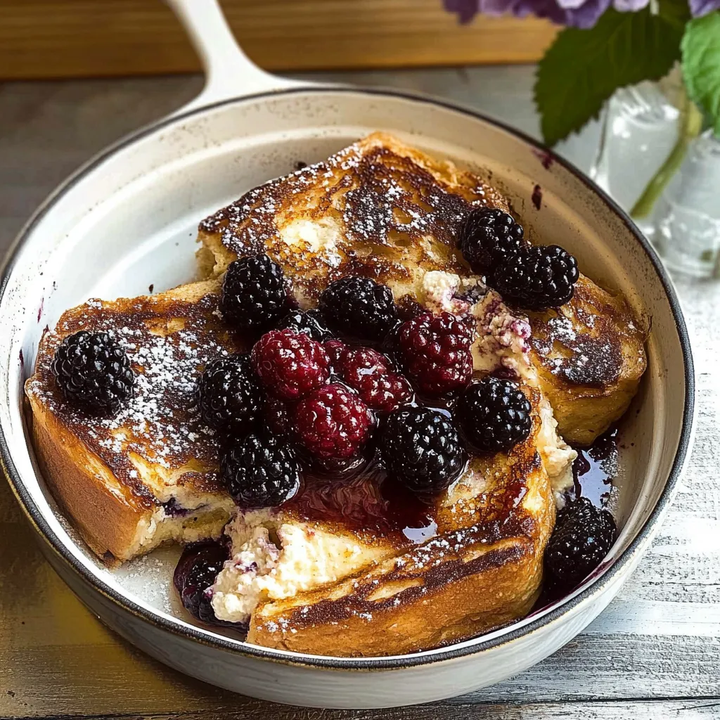 Tips for Baked Blackberry Ricotta French Toast.