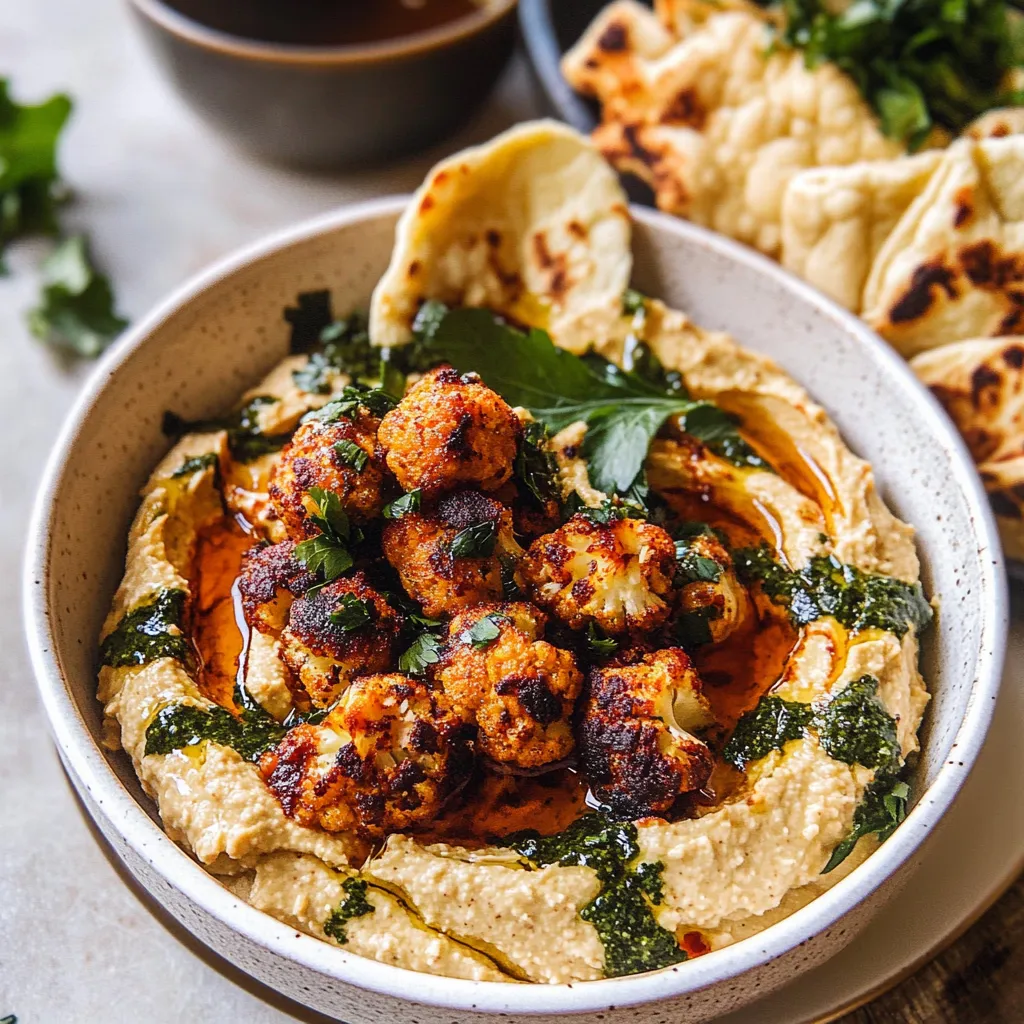 Tips for Crispy Roasted Cauliflower Hummus.