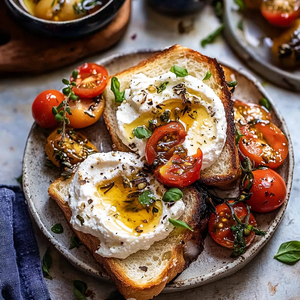 Tips for Whipped Ricotta Toast with Marinated Tomatoes