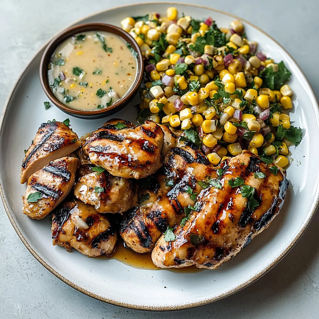 Tips for Grilled Hot Honey Chicken with Sweet Corn Salad