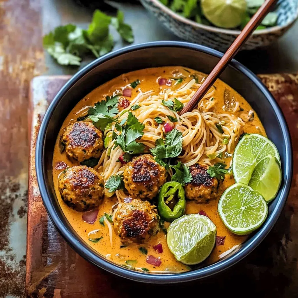 Tips for Weeknight Thai Chicken Meatball Khao Soi.