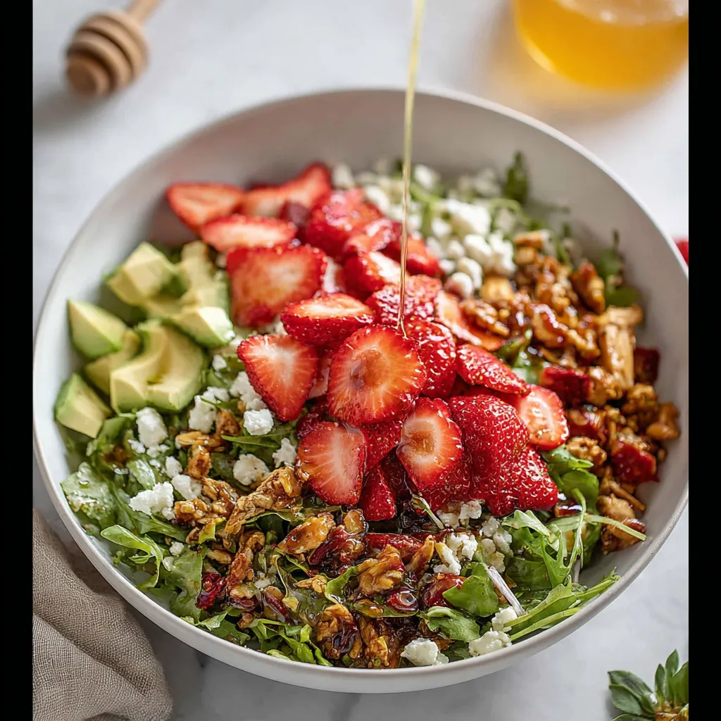 Tips for Strawberry Crunch Salad with Champagne Vinaigrette.