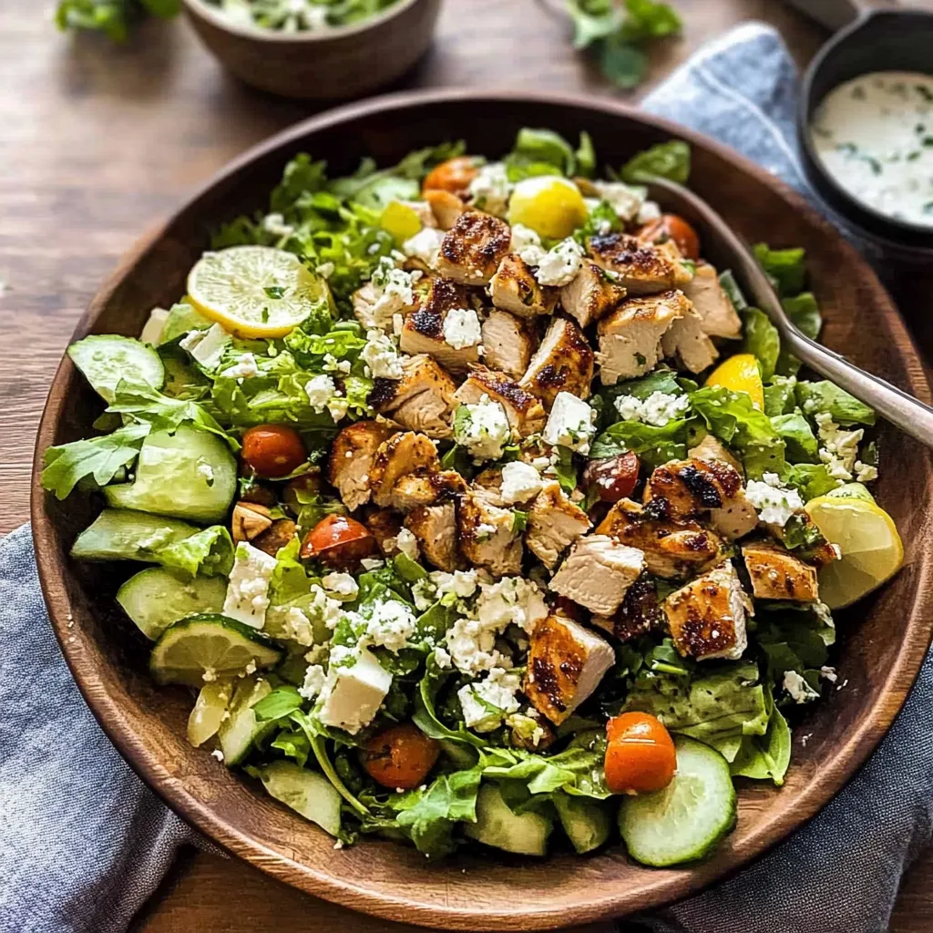 Tips for Greek Chicken Chopped Salad with Lemon Tahini Vinaigrette