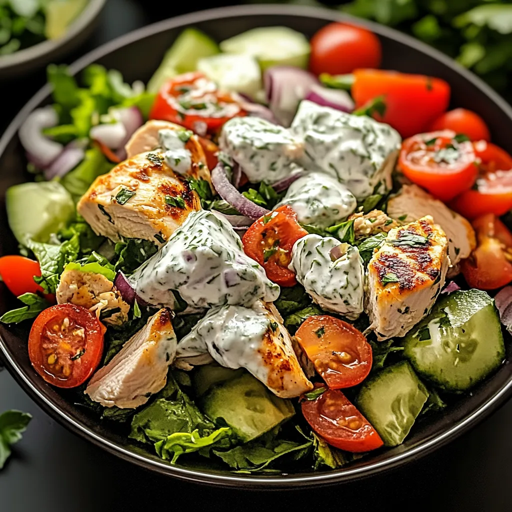 Tips for Mediterranean Delight Tzatziki Chicken Salad