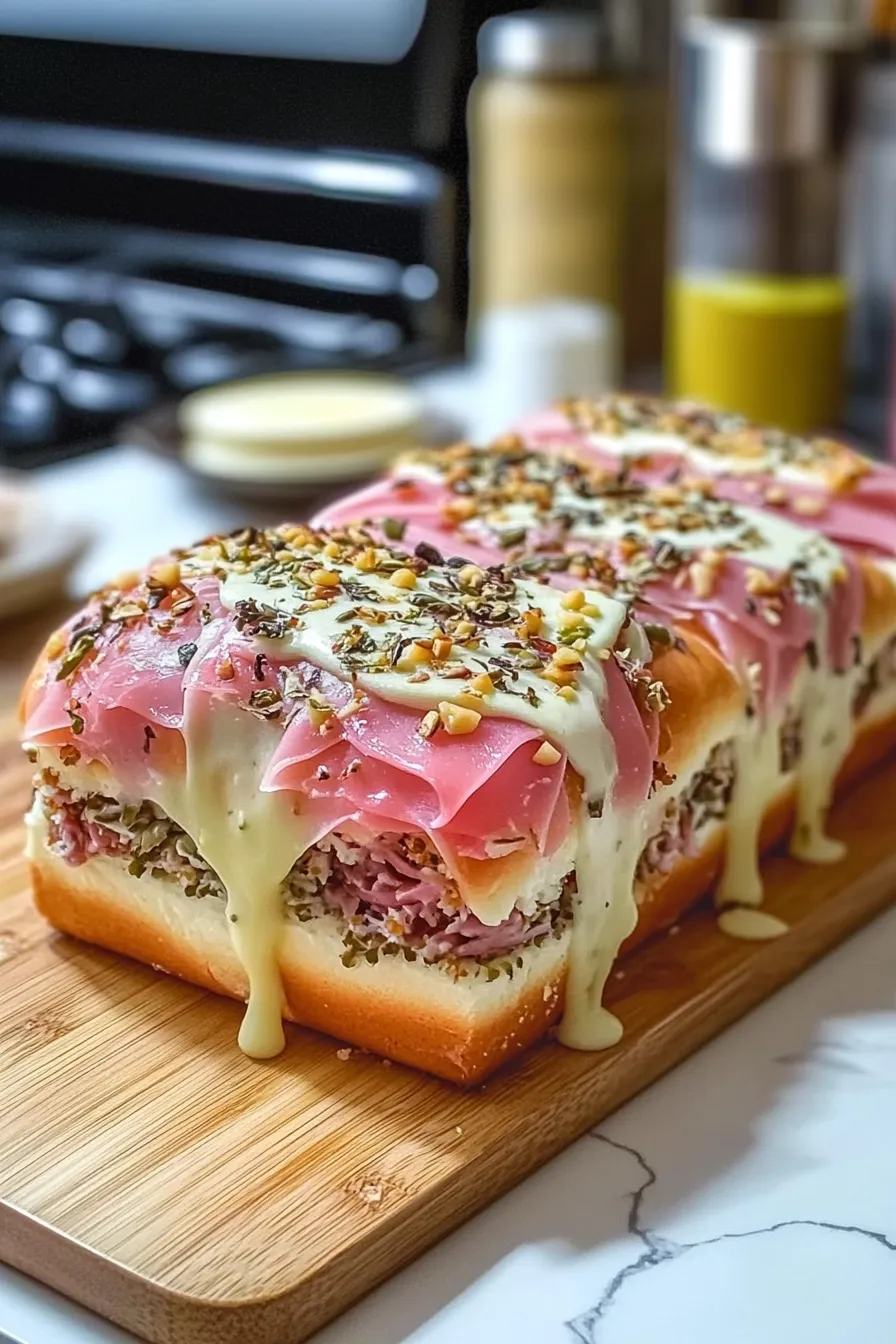 Baked Italian Sub Sandwiches