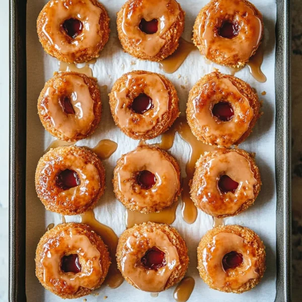 Baked Pumpkin Donuts with Maple Glaze