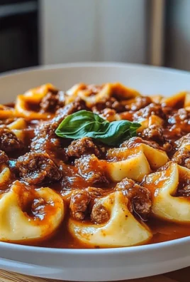 Beef Tortellini Enchilada on a Plate