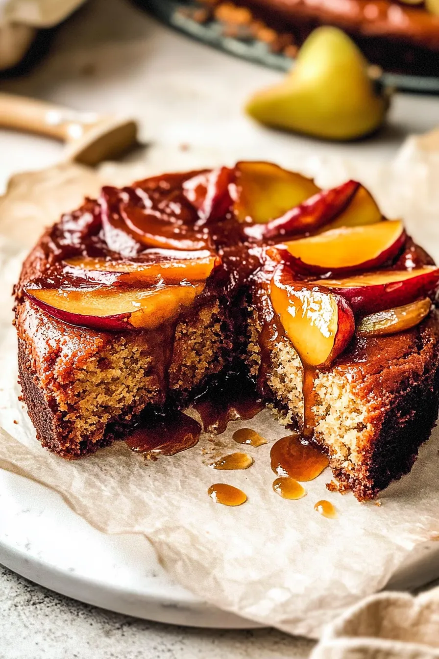 Bourbon Peach Upside Down Cake