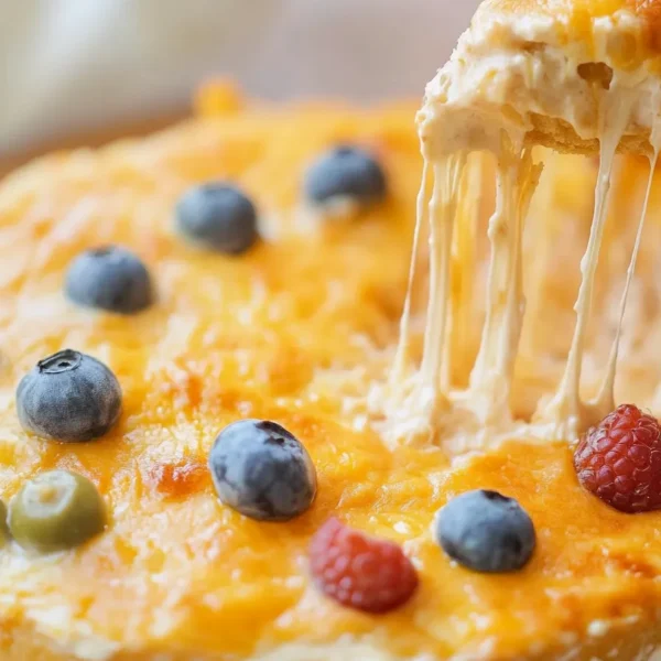 Creamy Buffalo Chicken Dip Served with Tortilla Chips