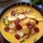 Delicious Cajun Potato Soup in a Bowl