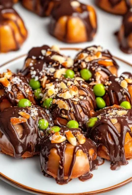 Caramel Apple Pretzel Bites on a Plate