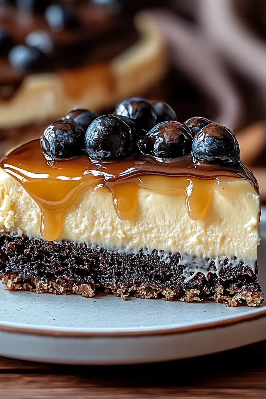 Caramel Brownie Cheesecake
