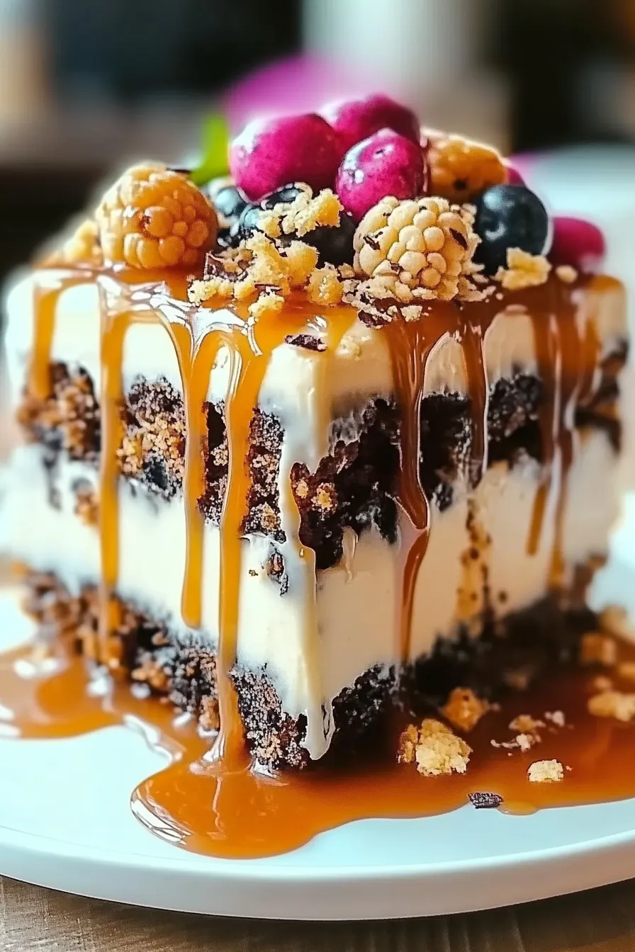 Caramel Toffee Crunch Cake