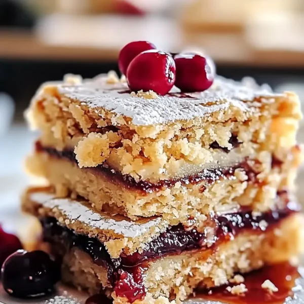 Cherry Bars Freshly Baked and Ready to Enjoy