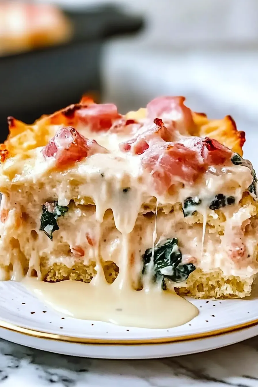 Chicken and Spinach Casserole with Cream Cheese