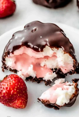 Chocolate Strawberry Frozen Yogurt Bites Ready to Enjoy