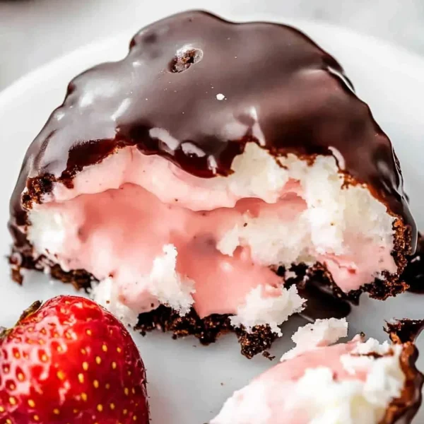 Chocolate Strawberry Frozen Yogurt Bites Ready to Enjoy