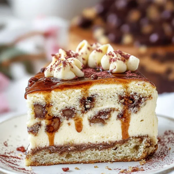 Decadent Cinnamon Roll Cheesecake Slice