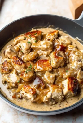Creamy Chicken Stroganoff in a Bowl