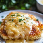 Crispy and Cheesy Chicken on a Plate