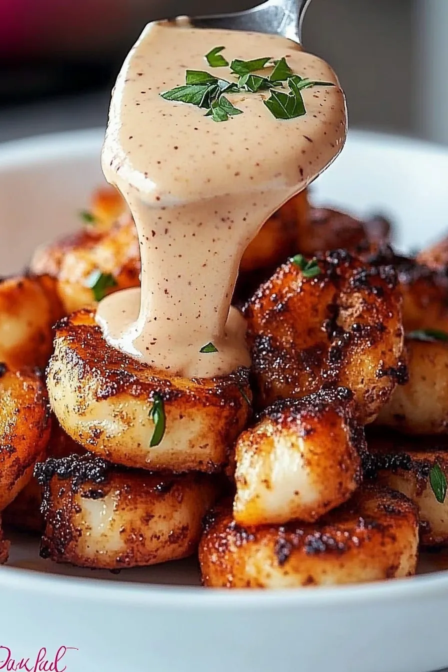 Crispy Cajun Shrimp with Creamy Sauce