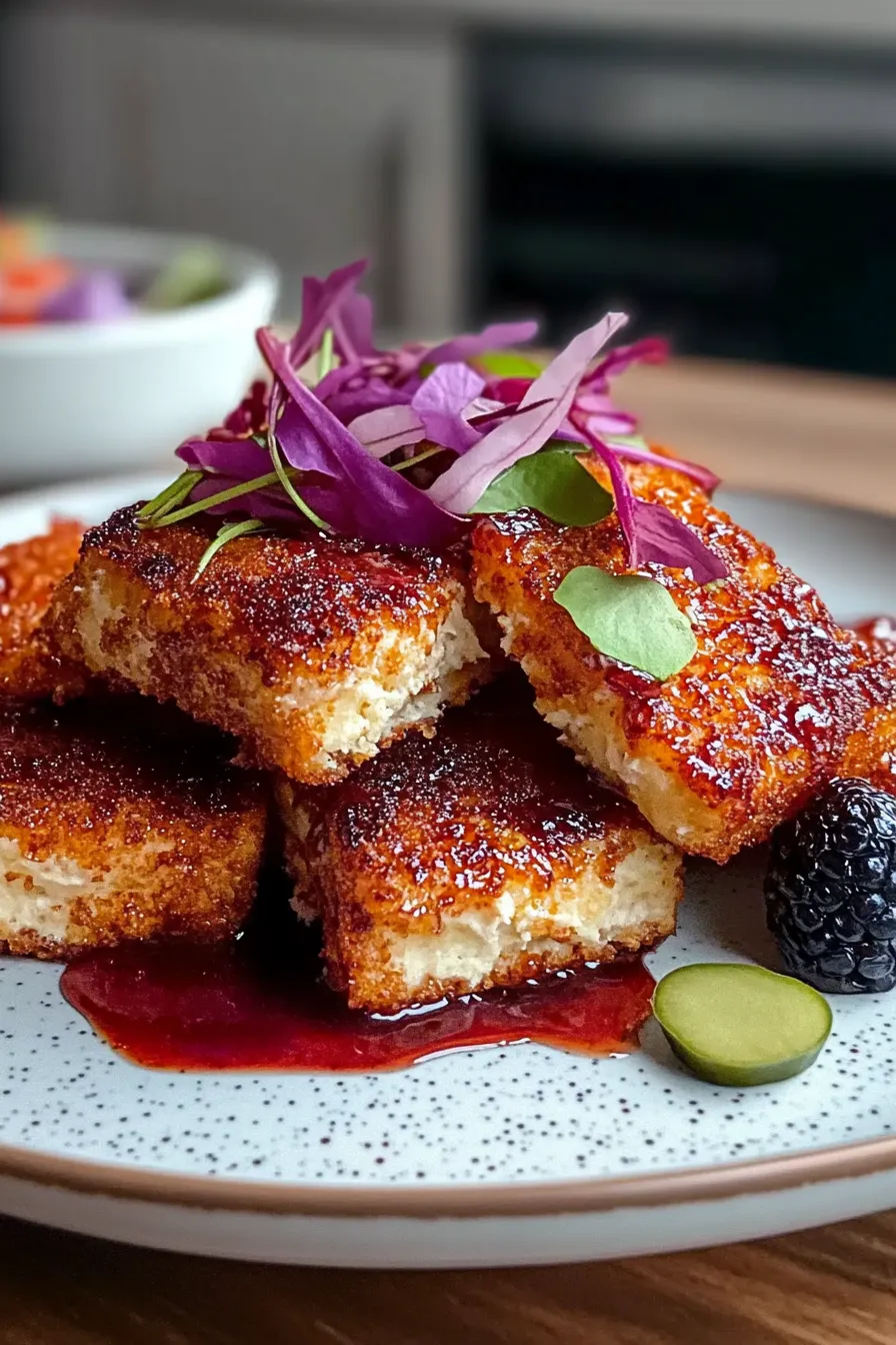  Crispy Maple Sriracha Tofu Wings at Home