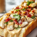 Delicious Chopped Chicken Bacon Ranch Sub Ready to Serve