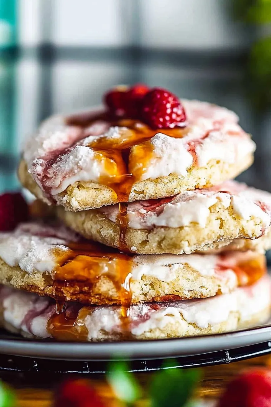 Double Strawberry Sugar Cookies