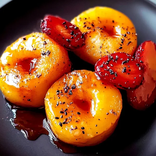 Delicious Easy Pan Fried Peaches with Sugar and Cinnamon
