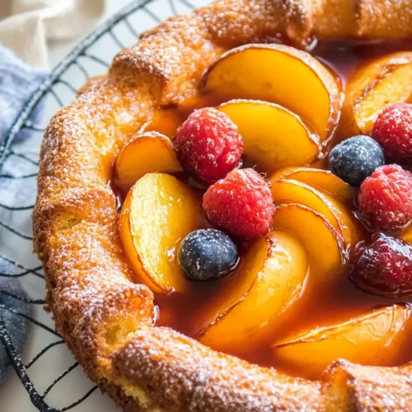 Freshly Baked Easy Peach Galette