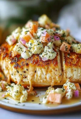 Elegant Crab and Shrimp Stuffed Salmon Plated for Special Occasions