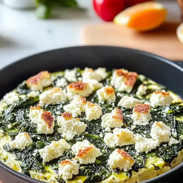 Feta Spinach Casserole Delight Freshly Baked