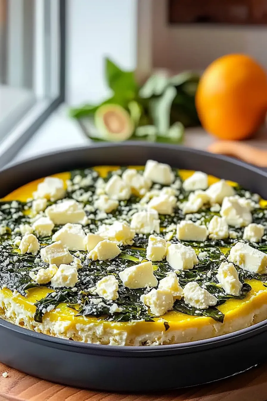 Feta Spinach Casserole Delight