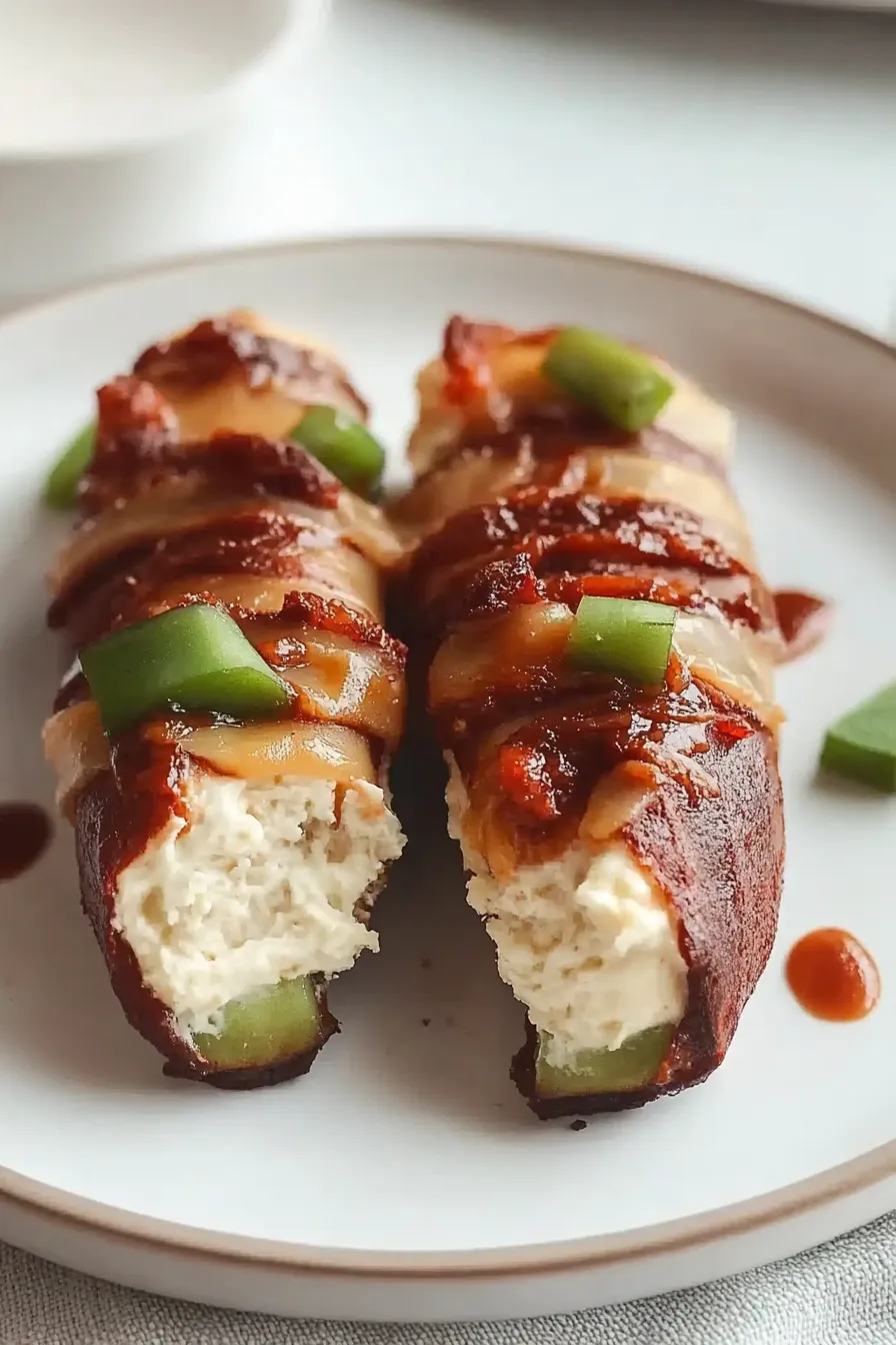 Flavorful Peppered Bacon Wrapped Banana Peppers