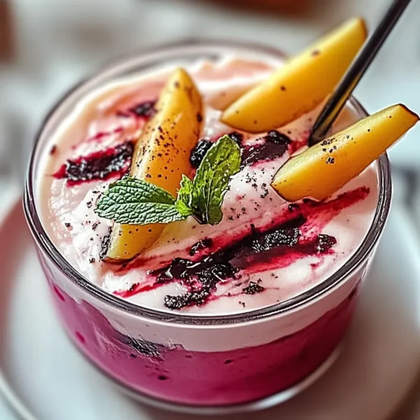 Refreshing Frozen Hibiscus Lemonade in a Glass