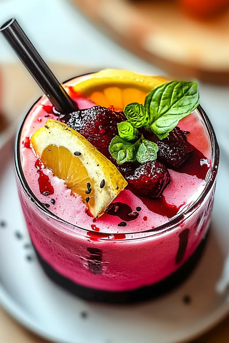 Frozen Hibiscus Lemonade