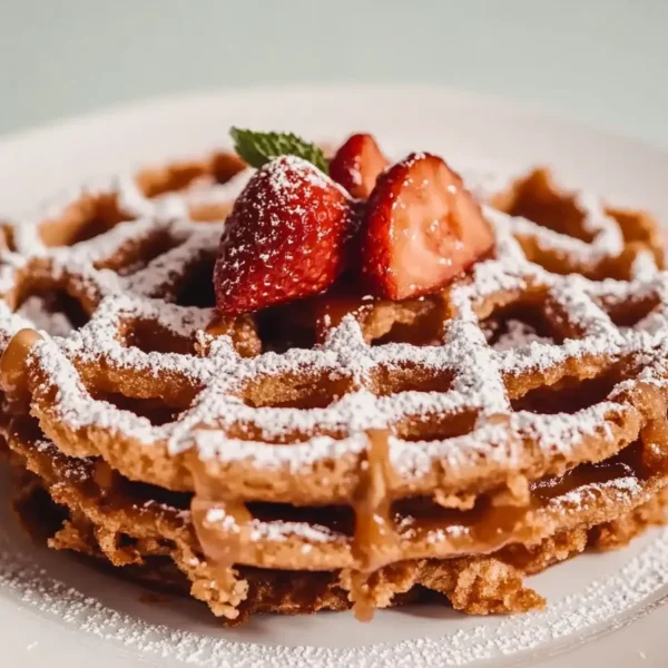 Deliciously Crispy Funnel Cakes Ready to Serve
