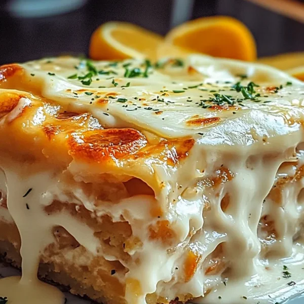 Garlic Butter Shrimp Scampi Lasagna - Deliciously Tasty