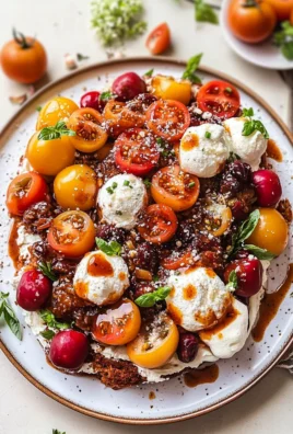Hot Bacon Tomato Peach Goat Cheese Salad - Fresh & Delicious