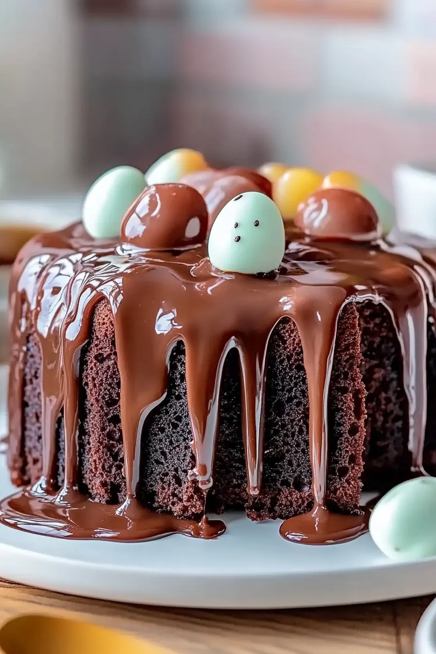 Hot Fudge Brownie Bread