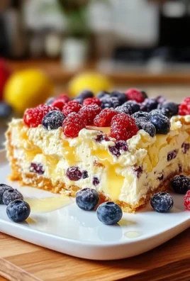 Lemon Berry Gooey Butter Cake Freshly Baked