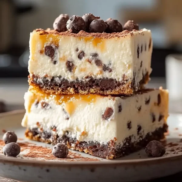 Delicious No-Bake Cookie Dough Cheesecake Bars