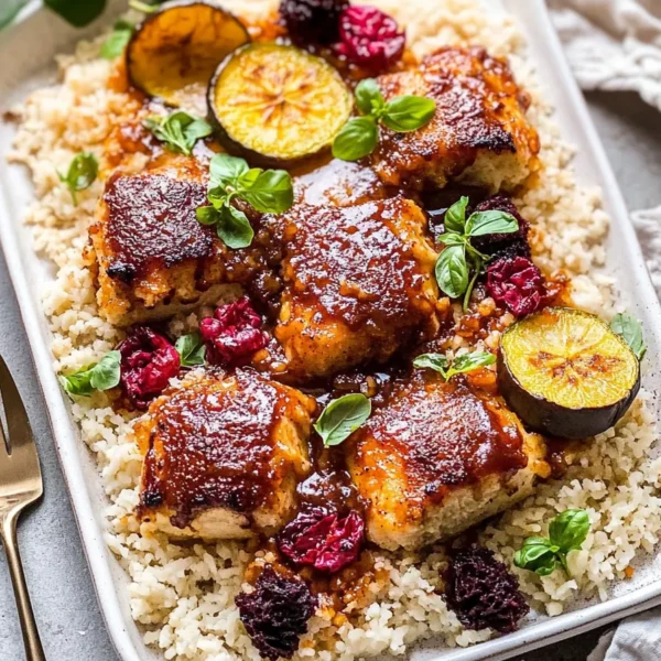 One Pan Chipotle Honey Chicken and Rice Beautifully Plated