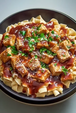 One-Pot Honey Garlic Chicken and Noodles Close-Up
