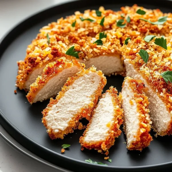 Panko Chicken on a Plate - Crispy and Delicious