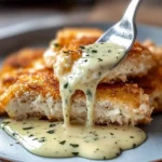 Golden Parmesan Crusted Chicken with Fresh Basil Aioli
